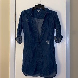 Long Denim Shirt